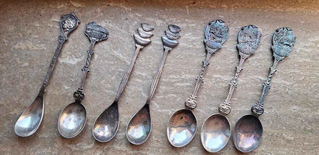 Verzilverde lepeltjes zilver 90, Antiek en Kunst, Antiek | Bestek, Ophalen of Verzenden