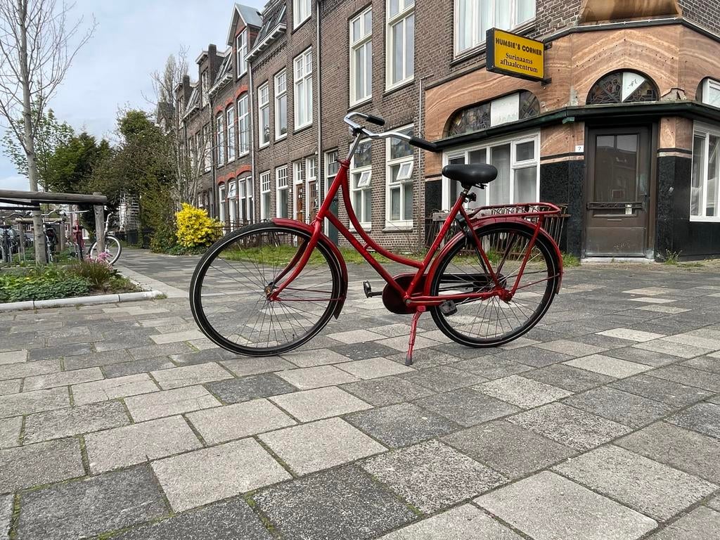 RODE DAMESFIETS, Fietsen en Brommers, Fietsen | Dames | Damesfietsen, Ophalen of Verzenden, Gebruikt, Overige merken