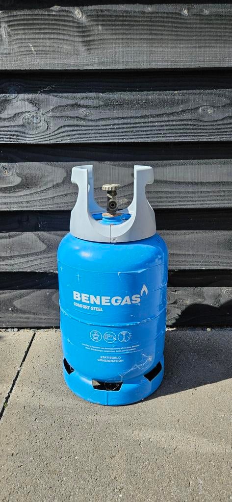 Benegas Comfort Steel gasfles (bijna leeg), Caravans en Kamperen, Ophalen, Gebruikt