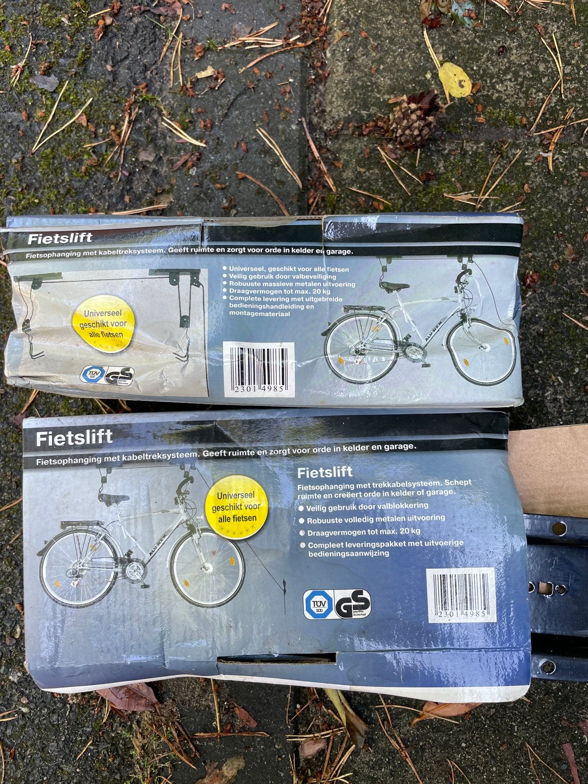 Fietslift - Fietsophangsysteem voor kelder/garage, Ophalen, Nieuw
