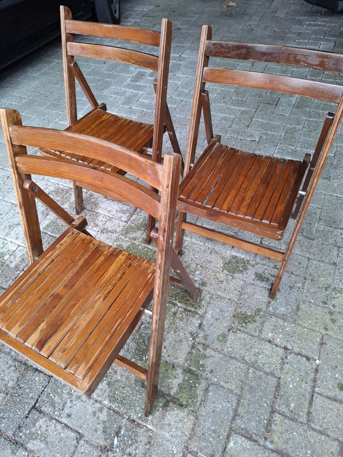 houten klapstoelen, Ophalen, Hout