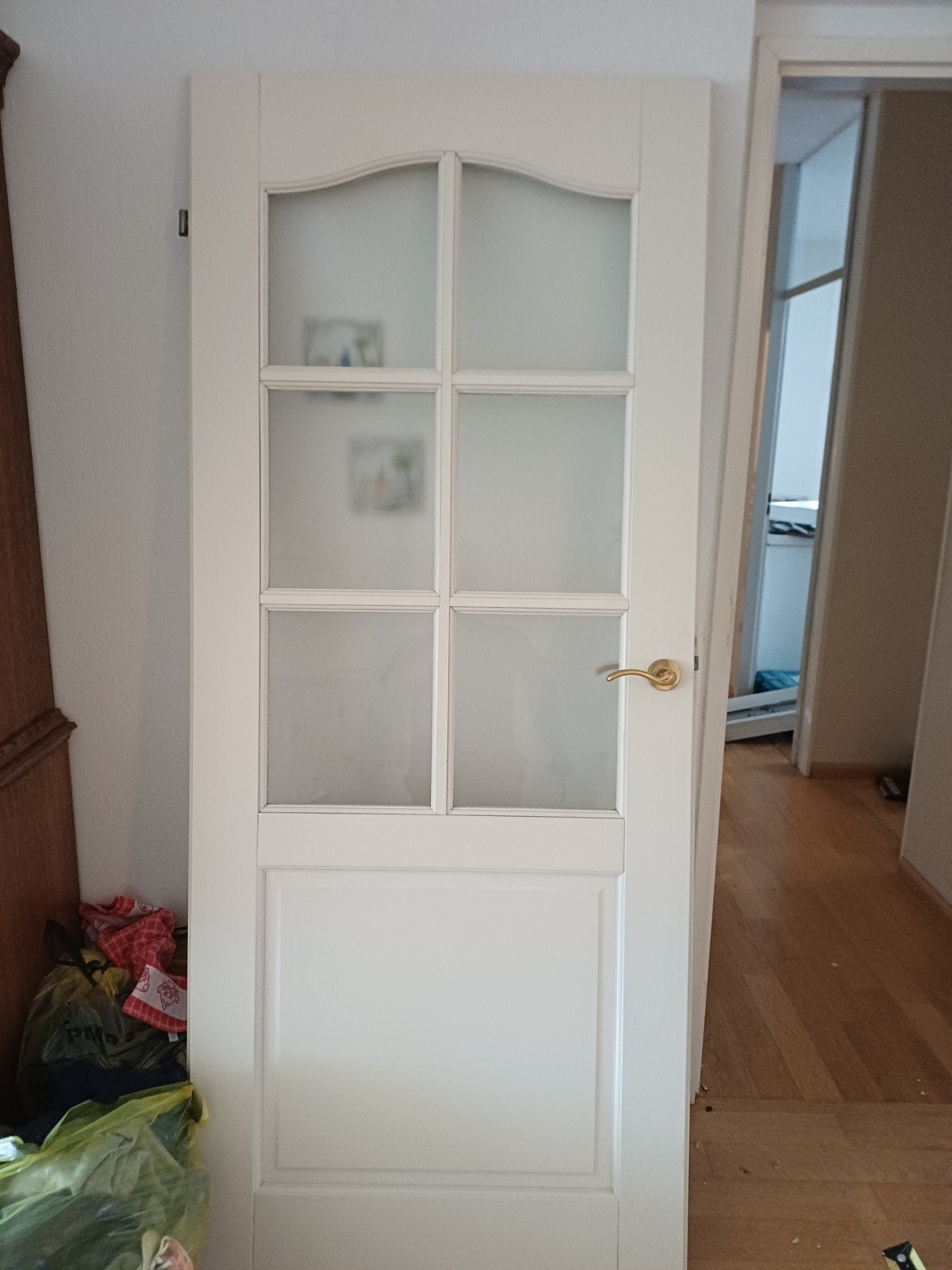 Witte binnendeur 201 x 83 cm, Gebruikt, 80 tot 100 cm, Binnendeur, Ophalen of Verzenden