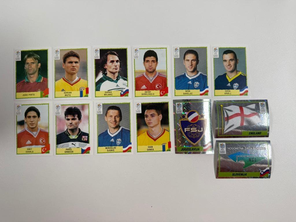 13 Stickers Euro 2000 - Panini, Verzamelen, Sportartikelen en Voetbal, Ophalen of Verzenden, Nieuw, Buitenlandse clubs, Poster, Plaatje of Sticker