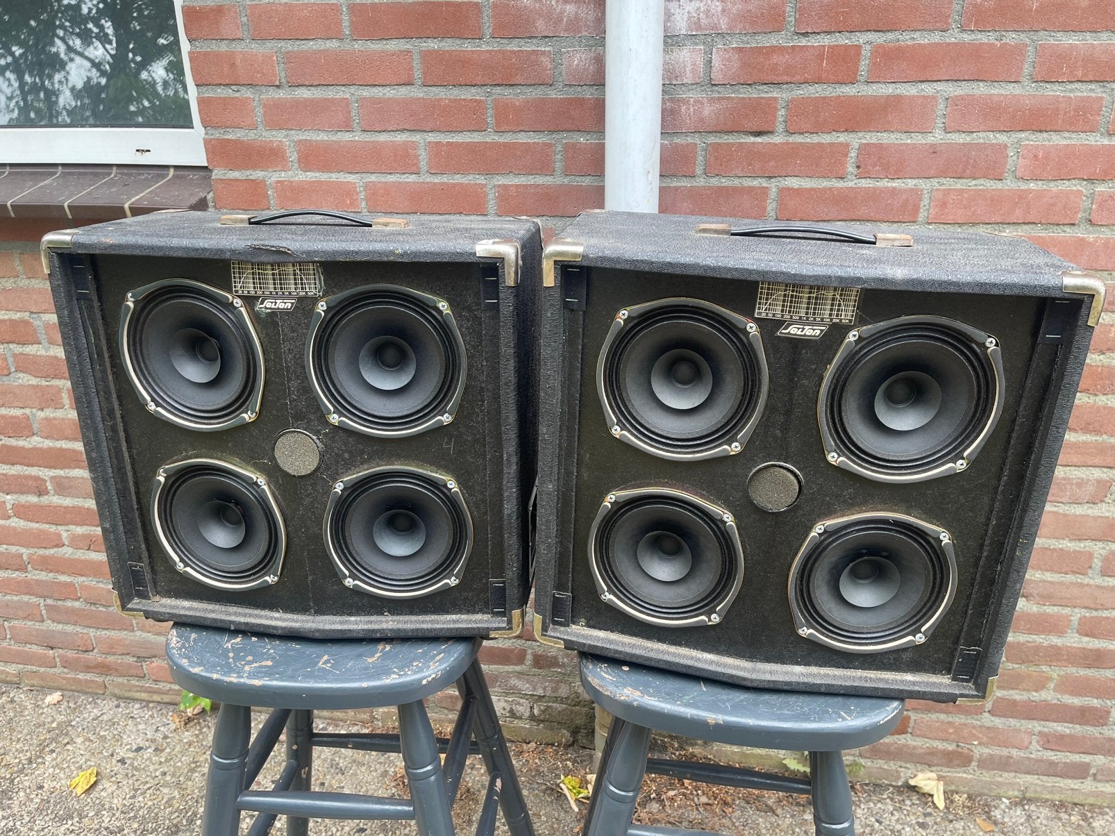 Solton 180w vintage speakers, Ophalen, Zo goed als nieuw, Minder dan 60 watt, Overige merken
