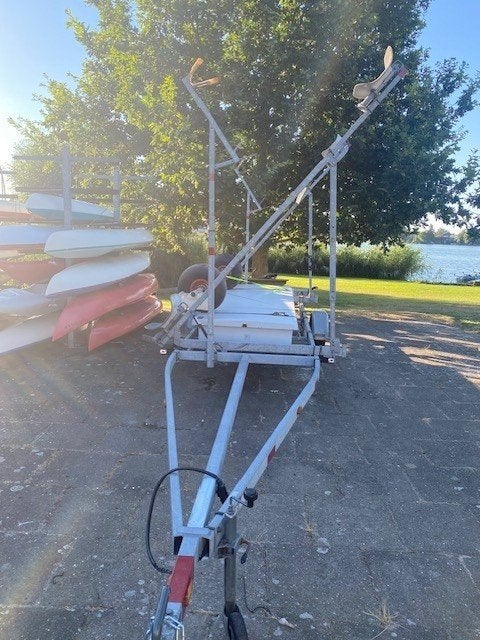 Kalf catamaran kantel trailer, Watersport en Boten, Catamarans, 3 m, Gebruikt, Ophalen of Verzenden, Overige modellen