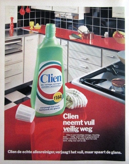 27 vintage advertenties reclames schoonmaakproducten 57-71, Verzamelen, Ophalen of Verzenden, Gebruikt, Overige typen