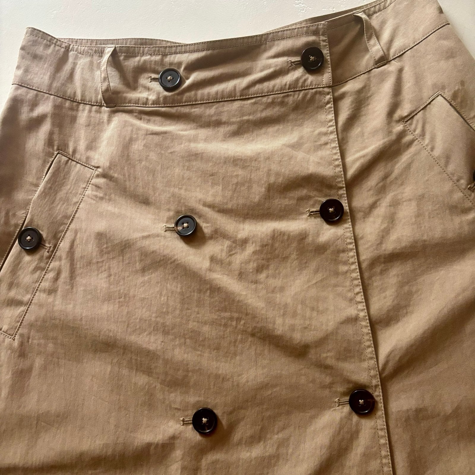 Maxi Bellerose rok met knopen, maat 42 (L), Kleding | Dames, Rokken, Bruin, Maat 42/44 (L), Ophalen of Verzenden, Gedragen