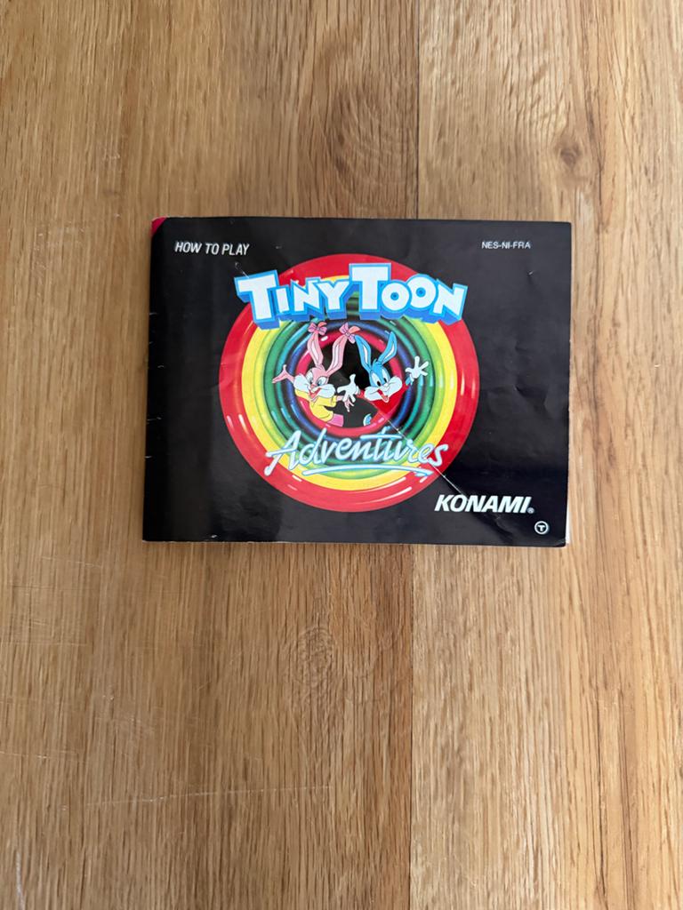Tiny Toon Adventures Handleiding NES Konami, Gebruikt, 1 speler, Ophalen of Verzenden, Vanaf 3 jaar