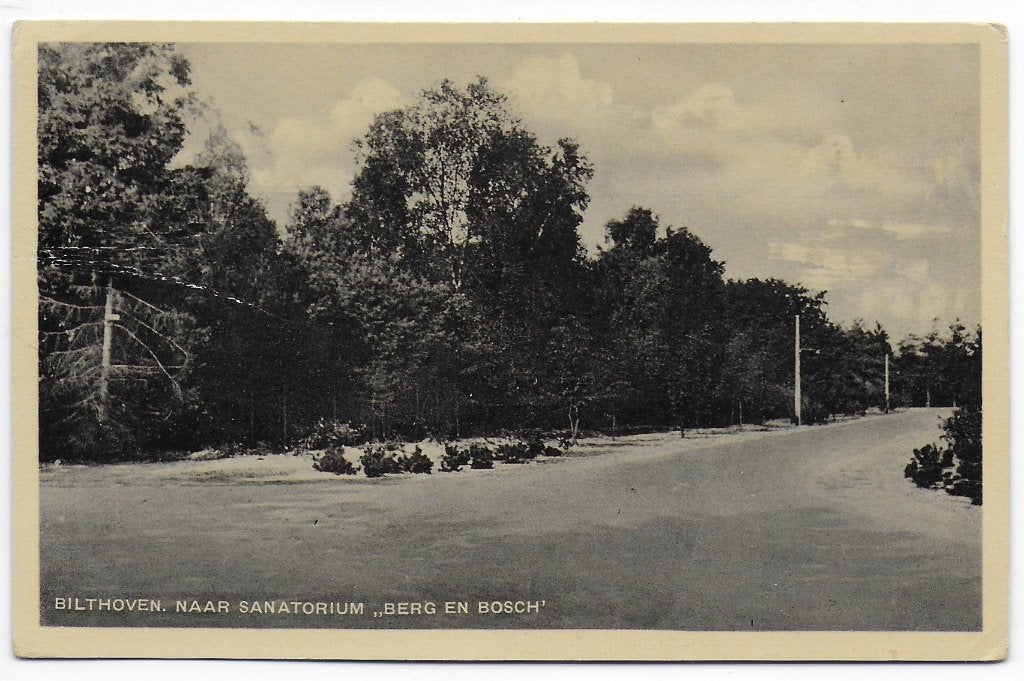 Bilthoven Naar Sanatorium Ansichtkaart uit 1944 (B7398 ), Ophalen of Verzenden, 1940 tot 1960, Gelopen
