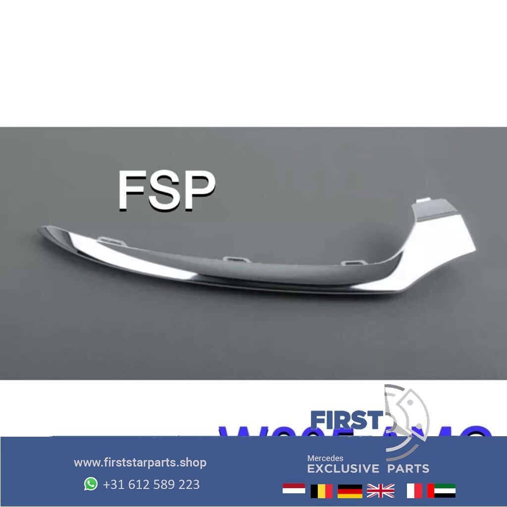 W205 AMG bumper sier lijst chroom Mercedes C Klasse voorbump, Gebruikt, -, Ophalen of Verzenden, -