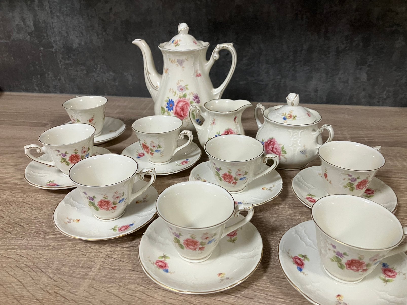 Mokka servies mosa, Ophalen
