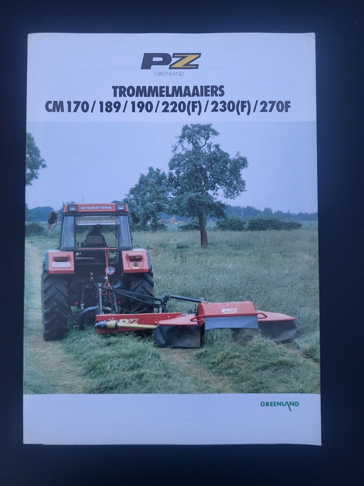 tractor folder PZ Greenland trommelmaaiers, Boeken, Ophalen of Verzenden, Zo goed als nieuw