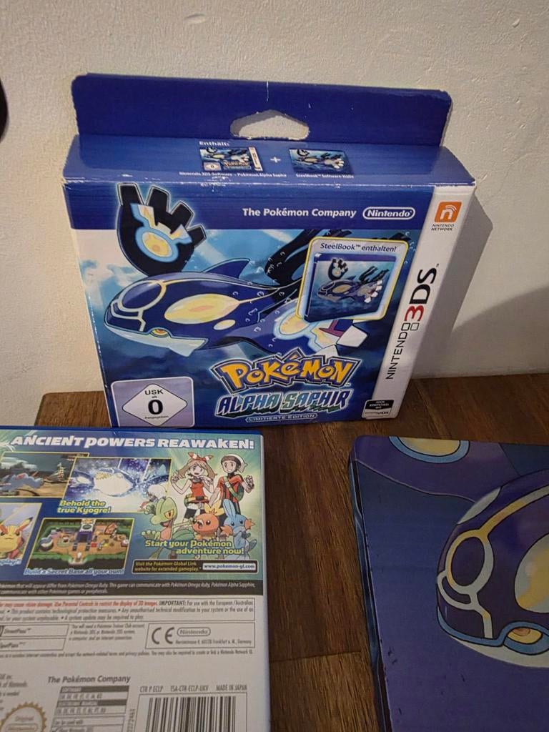 Pokemon Alpha Sapphire Nintendo 3DS met steelbook, ., 1 speler, Ophalen of Verzenden, Zo goed als nieuw