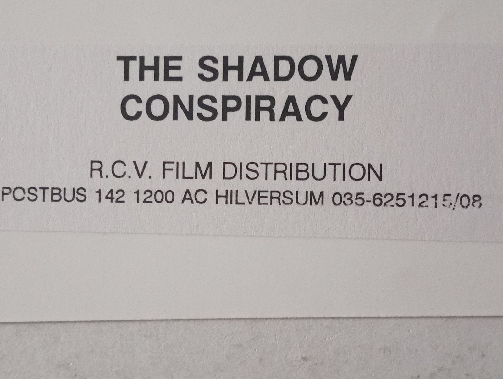Filmfoto Charlie Sheen - The Shadow Conspiracy (18x24 cm), Ophalen of Verzenden, Overige onderwerpen