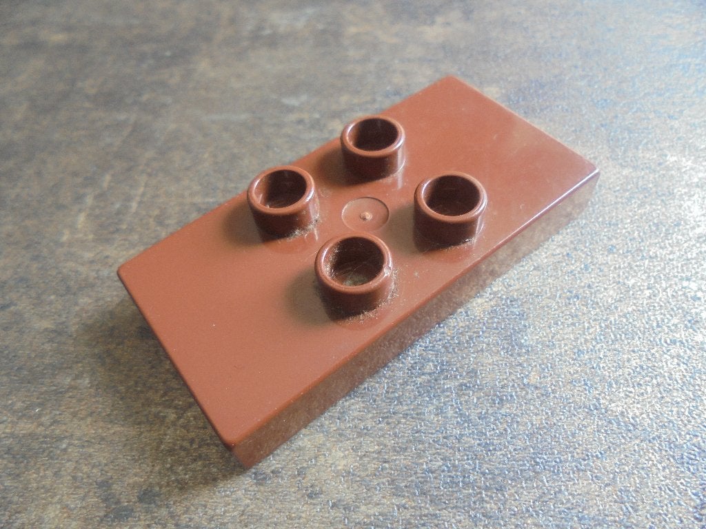 Lego Duplo Tile Modified 2x4x0,5 (zie foto's), Ophalen of Verzenden, Gebruikt, Losse stenen, Duplo