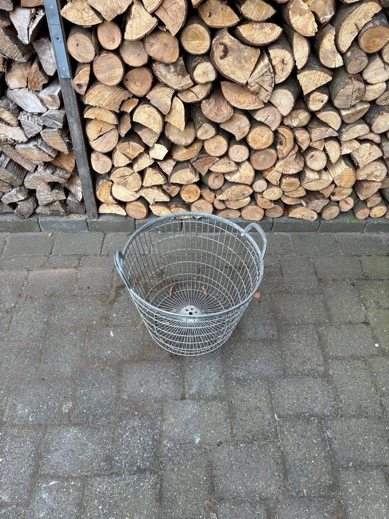 Verzinkte oogst/aardappel draadmand, Ophalen, Overige materialen, Gebruikt, Mand