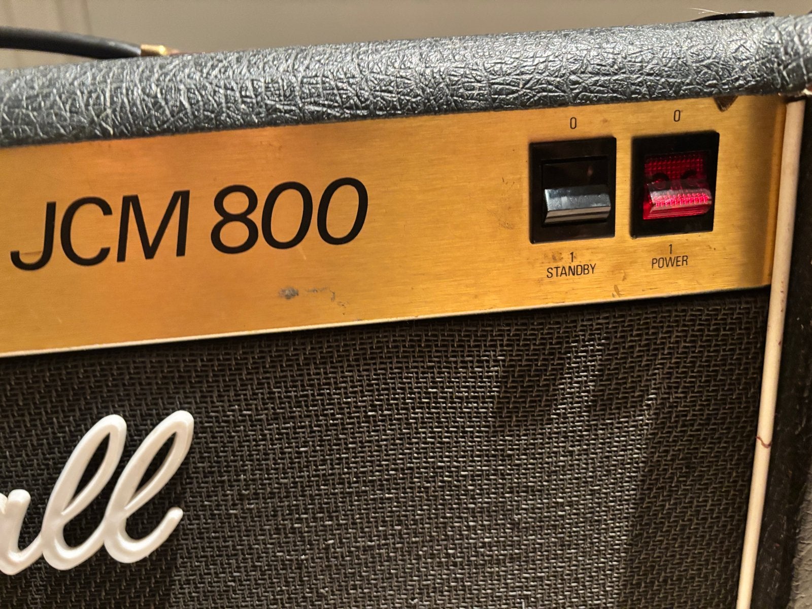 Marshall JCM 800 Lead Series 50W Gitaarversterker Combo, Ophalen, Gebruikt, Gitaar, Minder dan 50 watt
