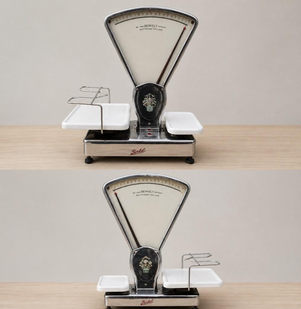 Vintage Berkel weegschaal – originele winkelweegschaal, Ophalen, Winkelweegschaal, Gebruikt, Minder dan 10 kg
