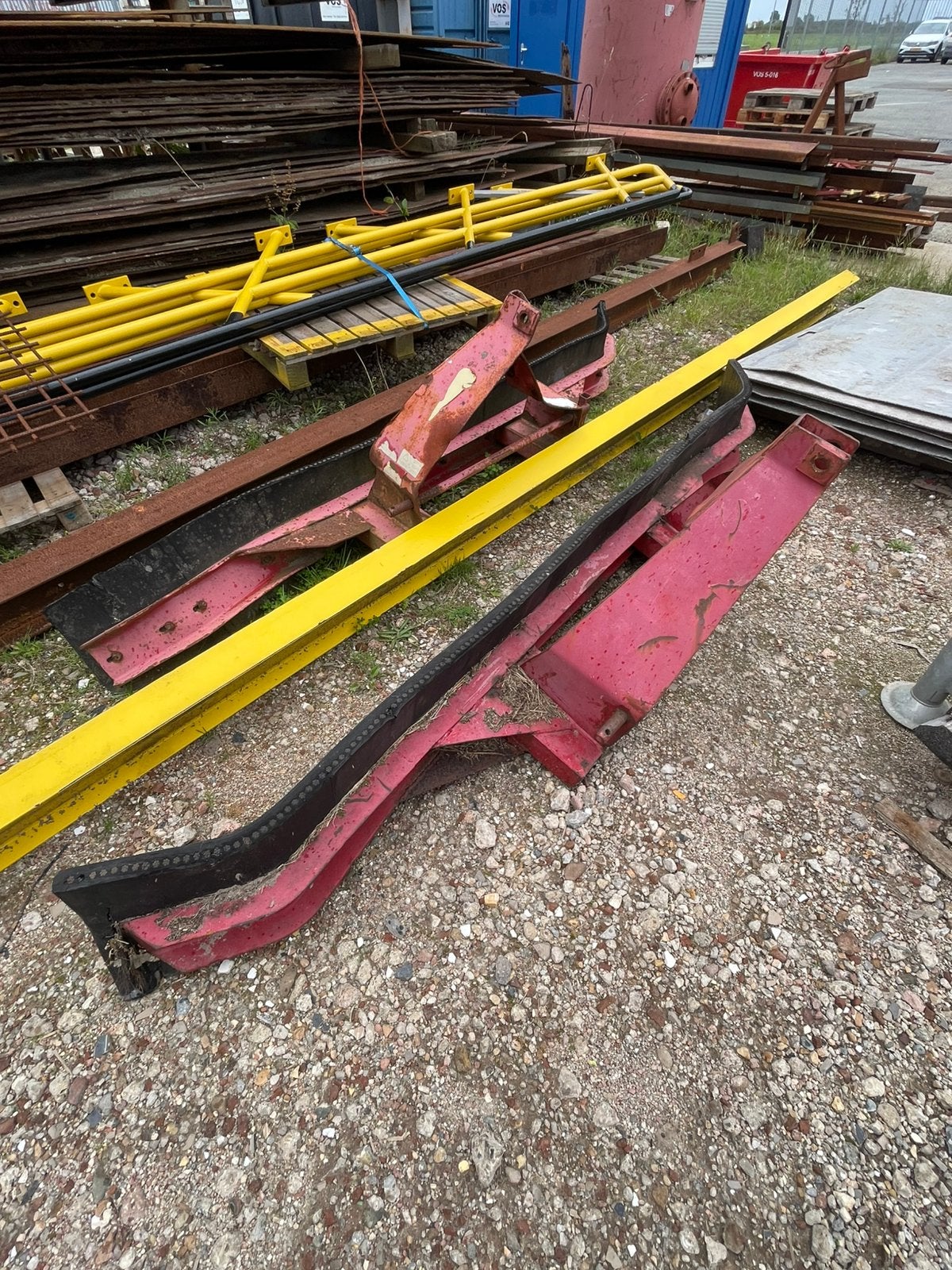 2x rubber schuif  heftruck tractor, Doe-het-zelf en Verbouw, Ophalen, Gebruikt