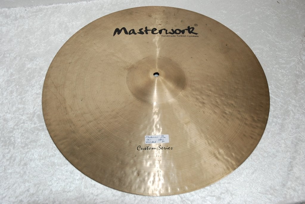 Masterwork Custom ride bekken extra heavy 3801gr 22 inch, Gebruikt, ., Drums of Percussie, Ophalen of Verzenden