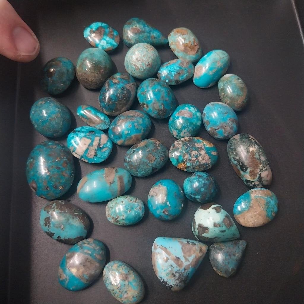 Partij Iraanse turkoois cabochons antiek, Ophalen of Verzenden, Nieuw