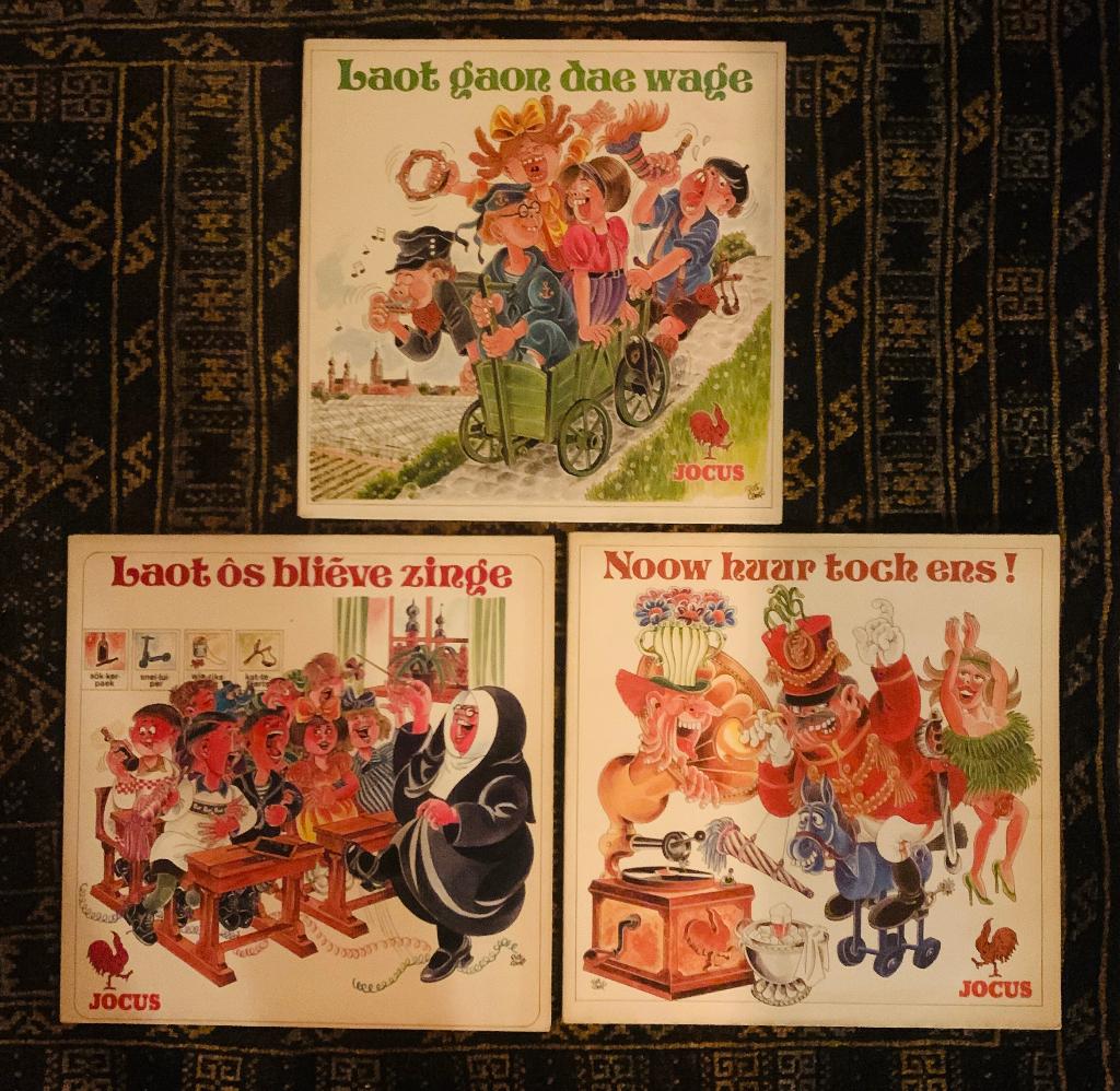 3 Jocus LP's - Laot gaon dae wage, Laot ós blieve zinge, Noo, Ophalen of Verzenden, Zo goed als nieuw, 12 inch, Levenslied of Smartlap