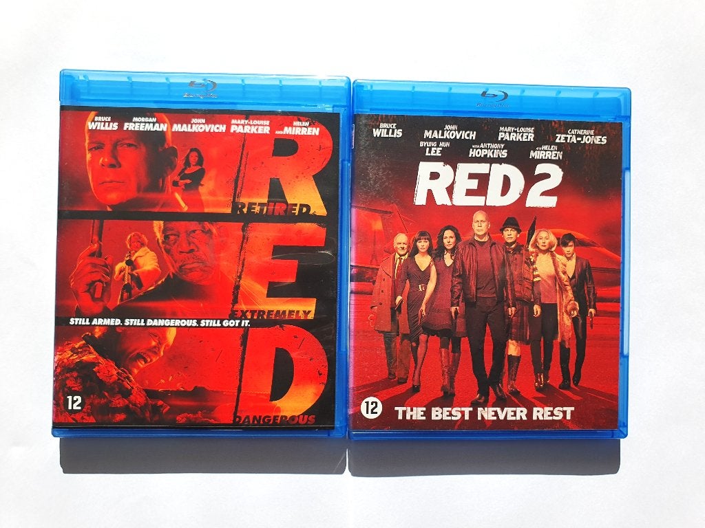 Red + Red 2 - Bruce Willis (2 disc), Ophalen of Verzenden, Zo goed als nieuw, Actie
