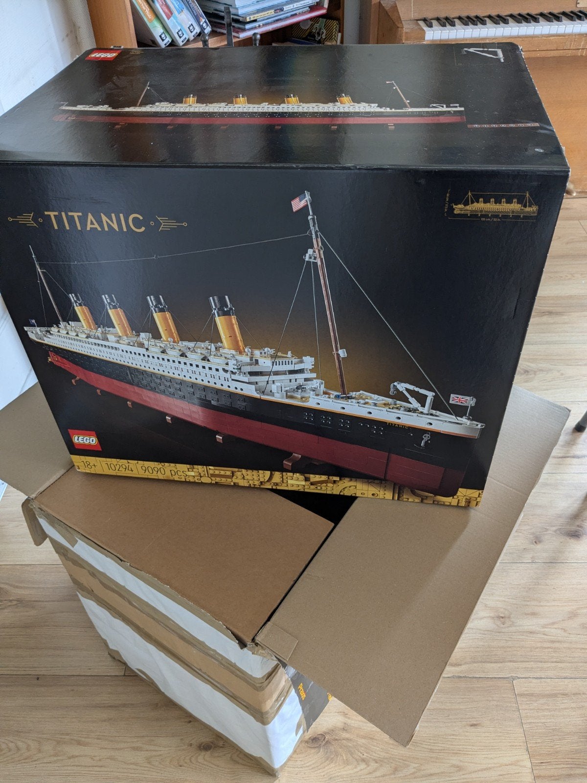 lego Titanic, complete set. compleet in dozen.  10294, Lego, Ophalen of Verzenden, Zo goed als nieuw, Icons
