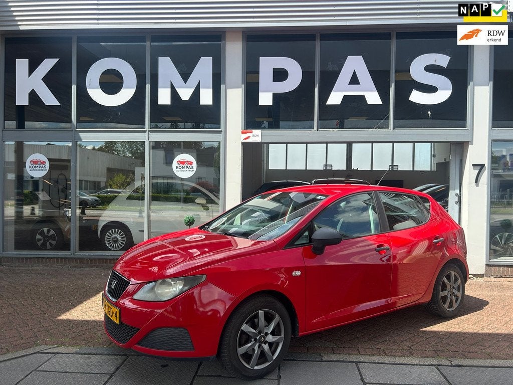 Seat Ibiza 1.2 Club |Airco|5DRS|Nap|EL.Ramen|LM.Velgen|APK, Voorwielaandrijving, Euro 5, Stof, Zwart