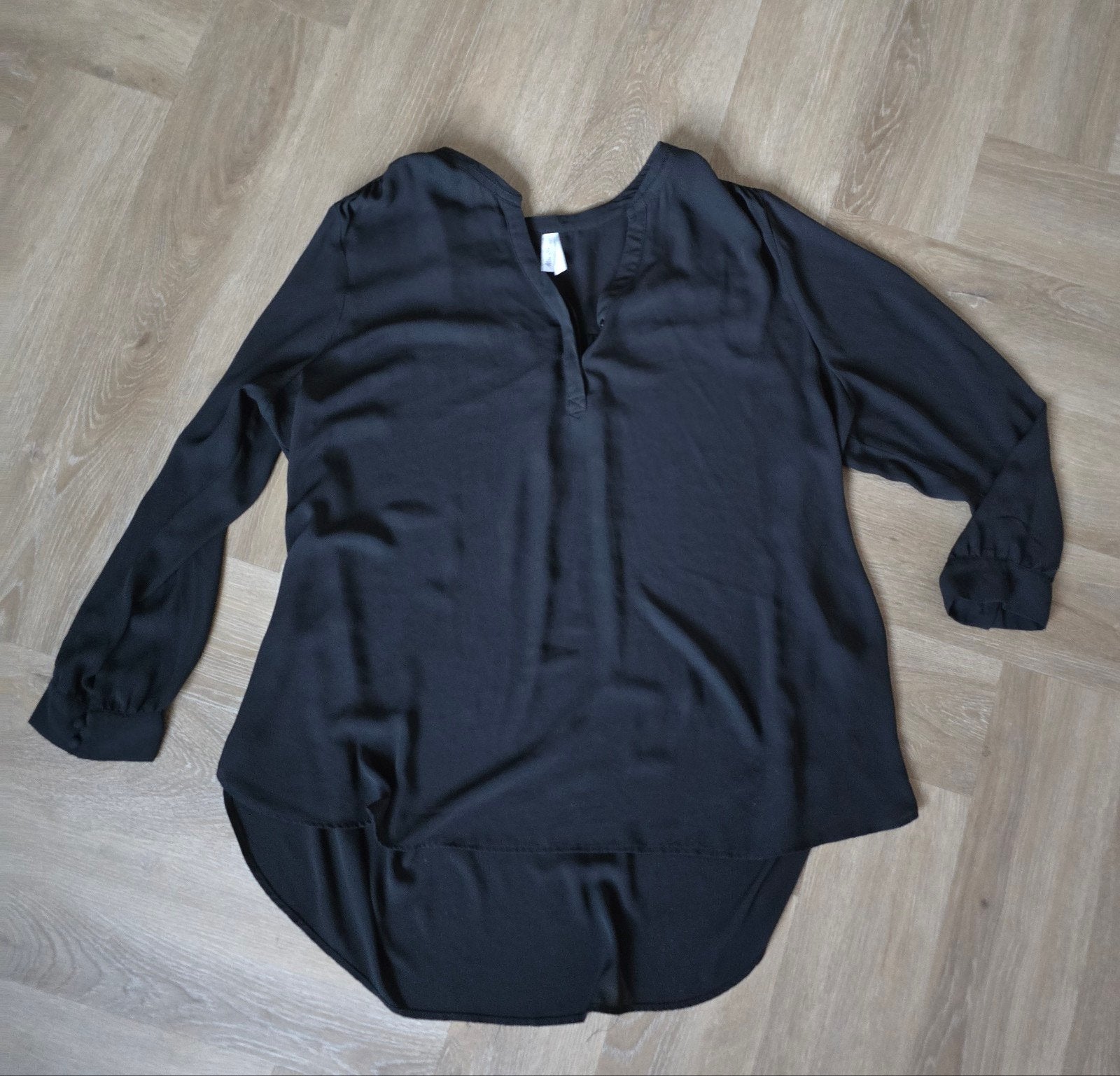 Zwarte blouse Miss Etam maat 54, Ophalen, Zo goed als nieuw, Zwart, Blouse of Tuniek