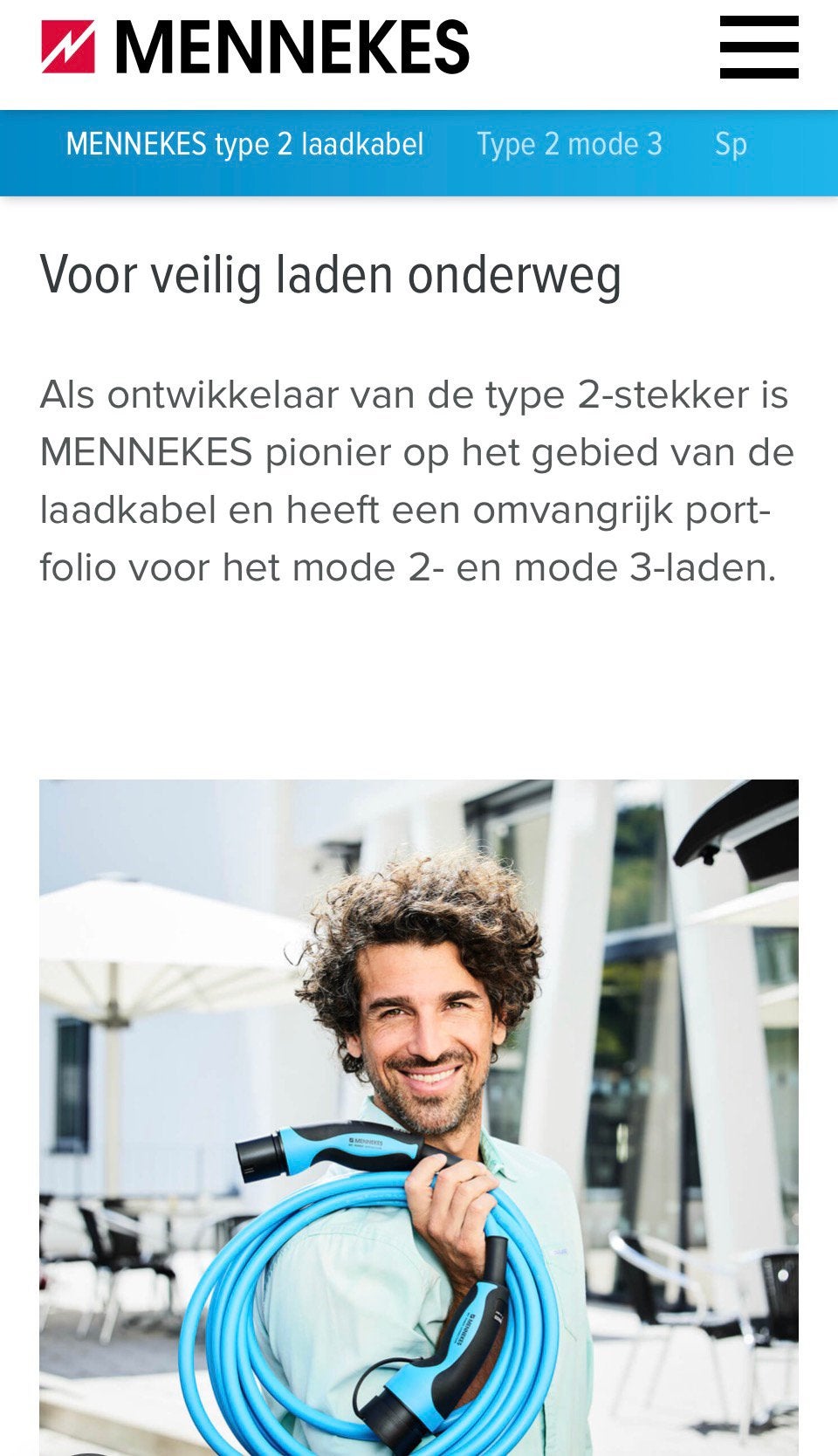 Type 2 laadkabel XL (Tesla) 7,5 meter Mennekes 32A 480V, Ophalen of Verzenden, Nieuw, Laadkabel