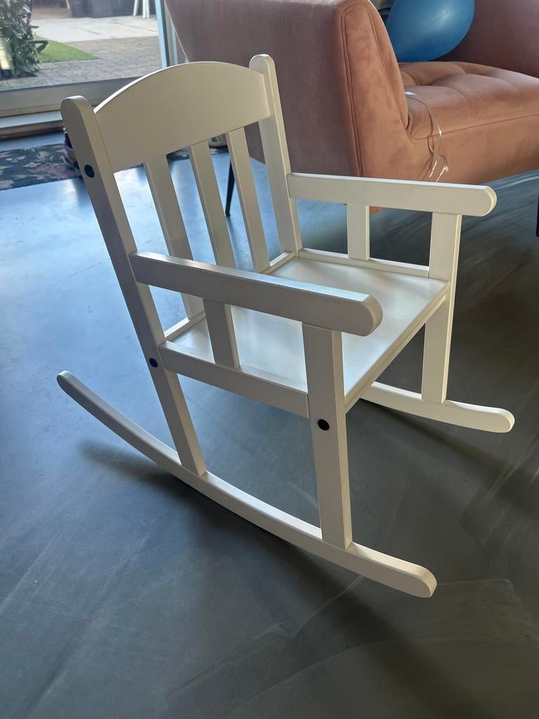 Ikea schommelstoel voor kinderen - wit, Kinderen en Baby's, Ophalen, Gebruikt, Overige typen