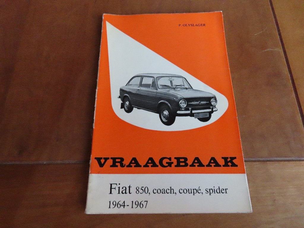 Vraagbaak Fiat 850, 850 Sport Coupe, 850 Sport Spider '64-67, Ophalen of Verzenden