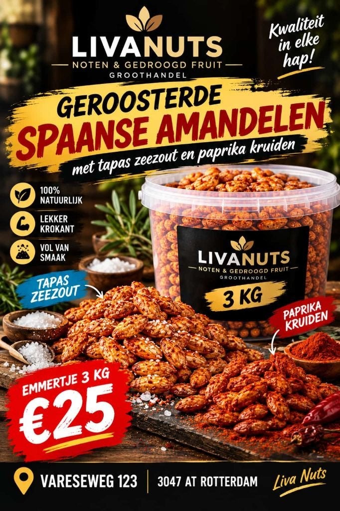Amandelen (Geblancheerde Spaanse)– NU 3 KG  €25!, Ophalen of Verzenden
