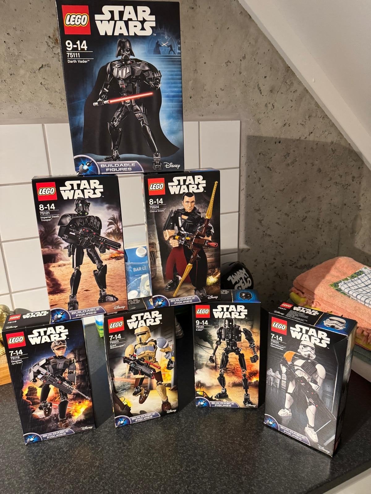 LEGO Star Wars Buildable Figures Collectie (7 stuks), Ophalen of Verzenden, Nieuw, Overige merken