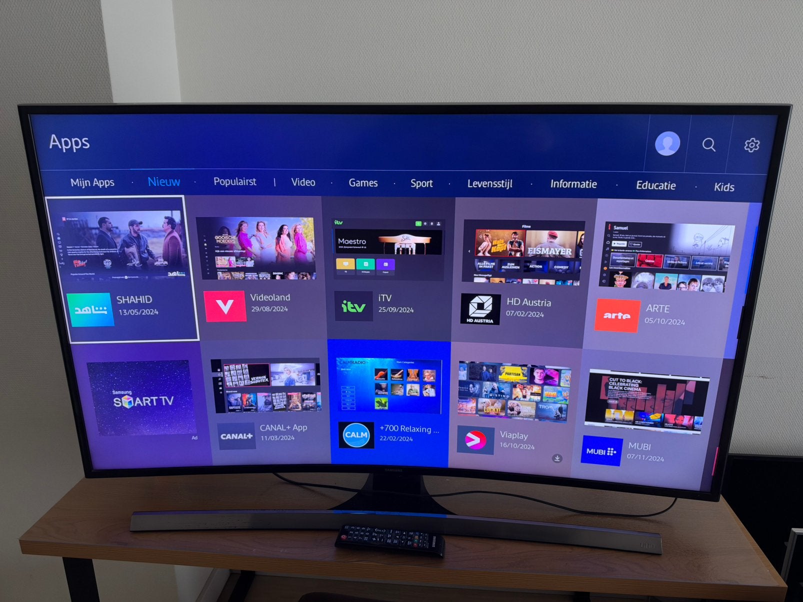 Samsung Smart Led Curve 48 inch 4k uhd tv, Ophalen, LED, 50 Hz, Zo goed als nieuw