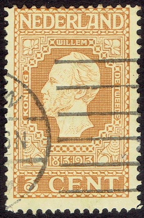 Nederland 1913, onafhankelijkheid 1813-1913, 3 cent., Postzegels en Munten, Verzenden, T/m 1940, Gestempeld