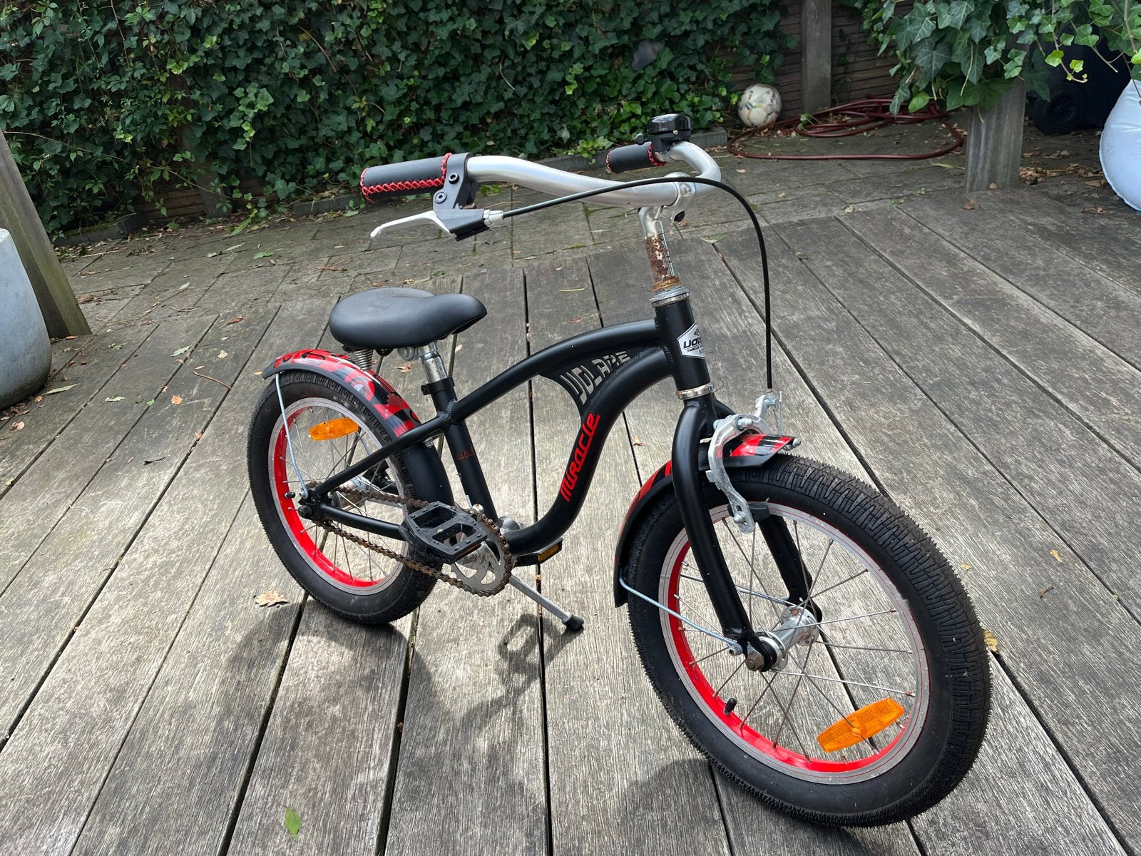 Kinderfiets - Nauwelijks gebruikt, Ophalen, Zijwieltjes, Velgrem, 16 tot 20 inch