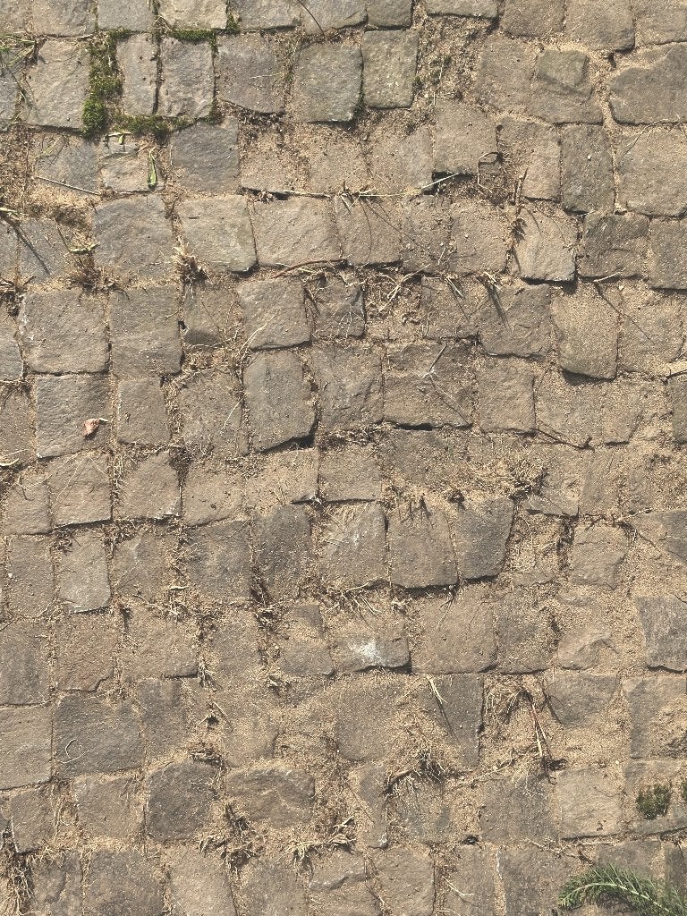 Kleine Franse kasseien, ruim 6.5 m2., Tuin en Terras, Ophalen, Overige materialen, Gebruikt, Overige typen