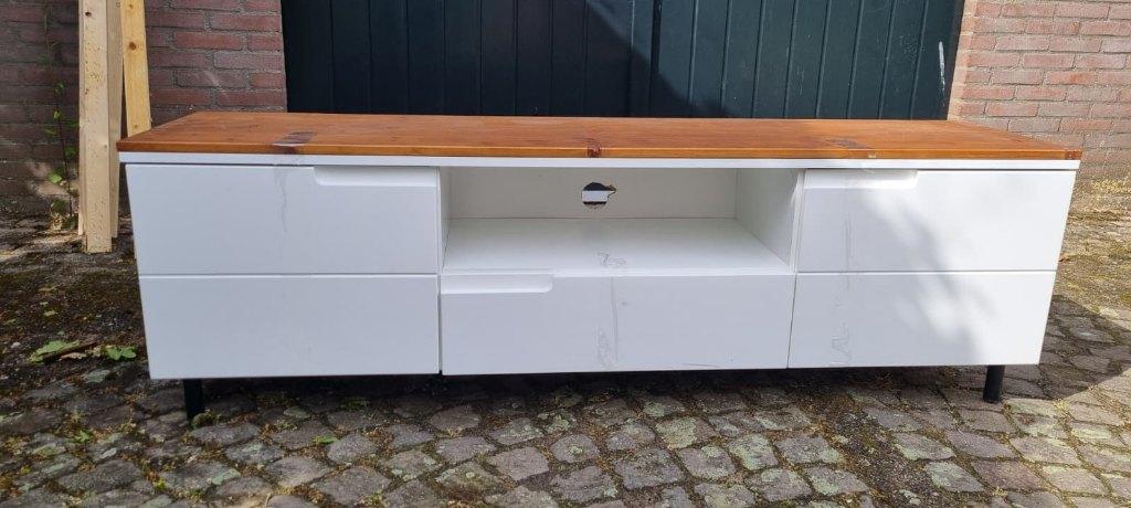 TV meubel, Huis en Inrichting, Ophalen, Gebruikt, 150 tot 200 cm, Overige materialen