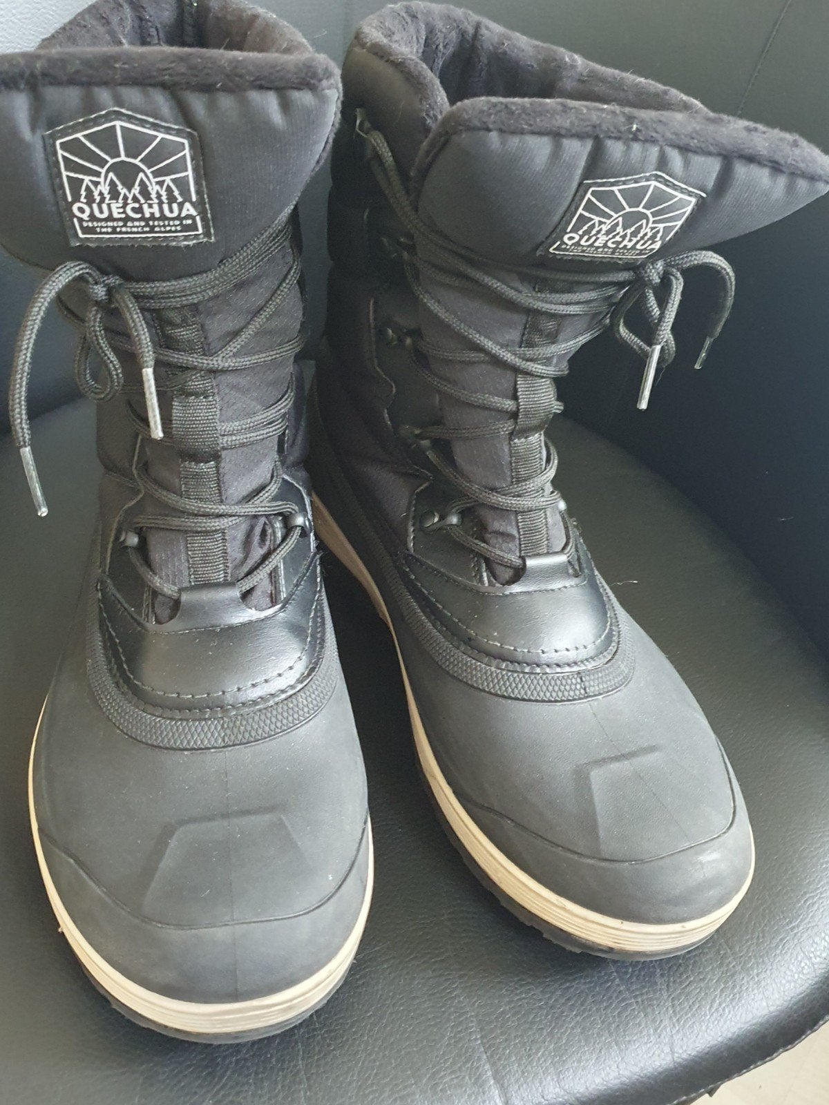 Quechua NH500 Snowboots - Maat 47 - Zo goed als nieuw, Zwart, Ophalen, Quechua, Gedragen