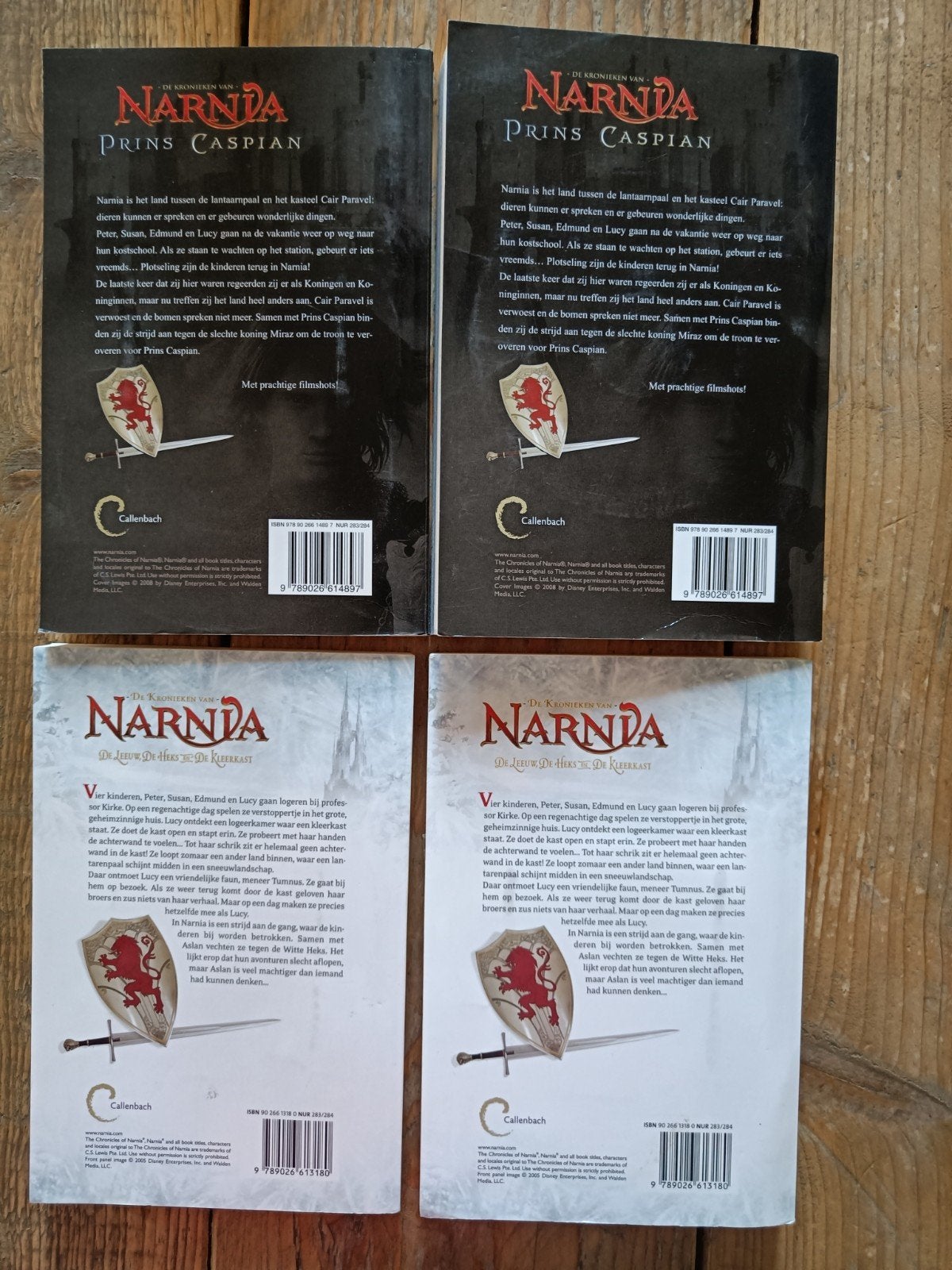 4 Boeken van de serie: De Kronieken van Narnia., Boeken, Ophalen of Verzenden, Zo goed als nieuw