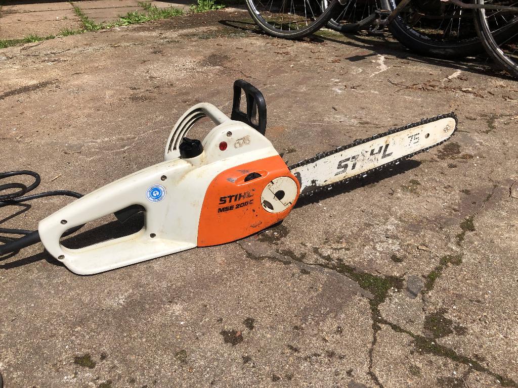 Stihl elektrische kettingzaag MSE 200 C, Ophalen of Verzenden, Gebruikt, Stihl