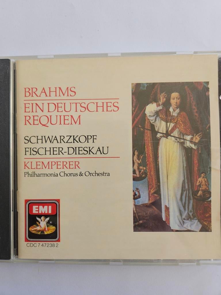 Brahms: Ein Deutsches Requiem - Klemperer CD, Cd's en Dvd's, Ophalen of Verzenden, Romantiek, Zo goed als nieuw, Vocaal