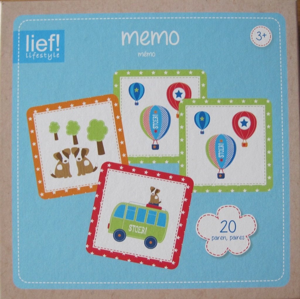 Memory spel van Lief Lifestyl  -  vanaf 3 jaar, Kinderen en Baby's, Speelgoed | Educatief en Creatief, Ophalen of Verzenden, Zo goed als nieuw