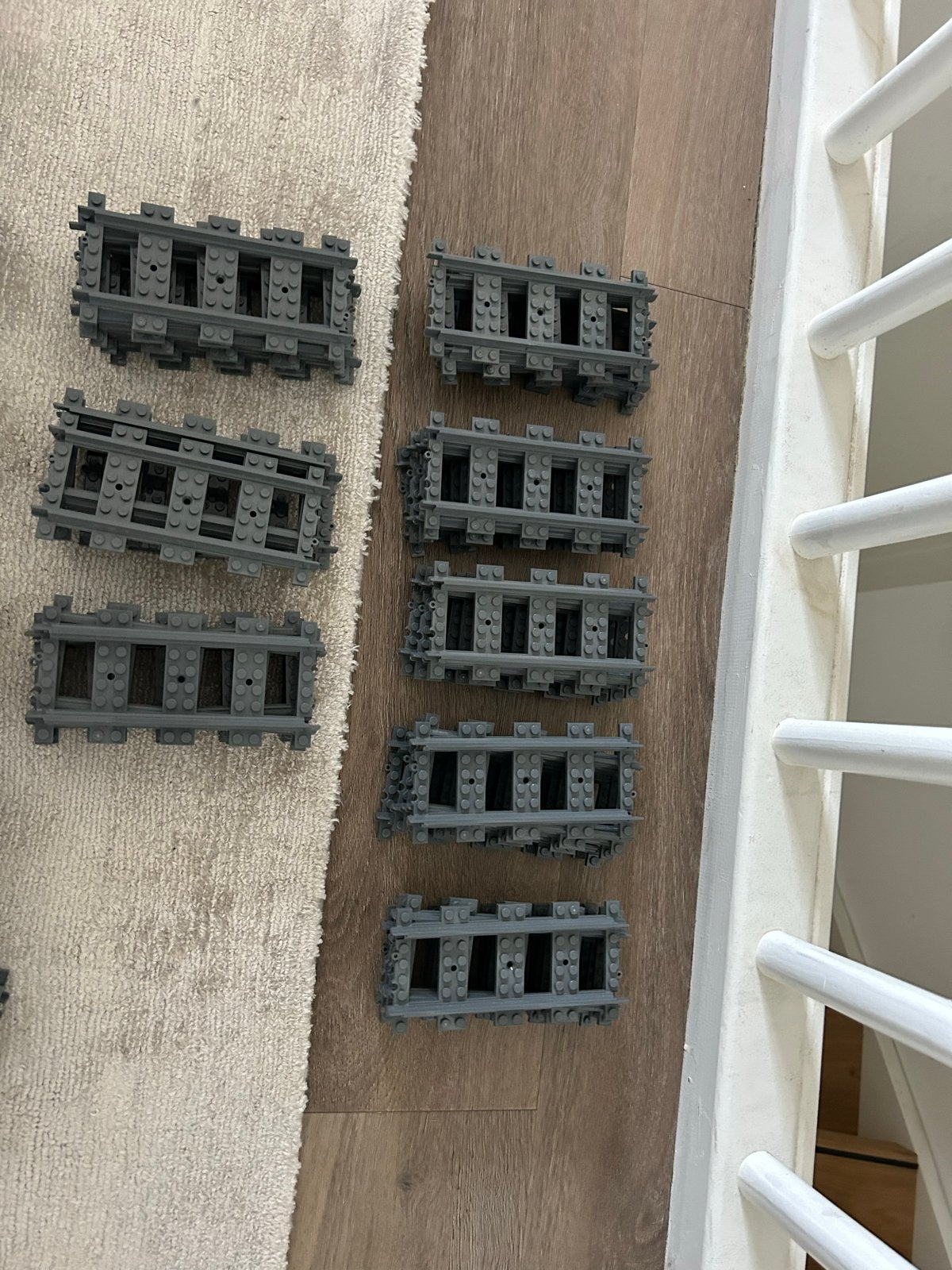 Lego treinrails 17215 - Rechte en bochtige rails, Kinderen en Baby's, Gebruikt, Overige thema's, Lego, Accessoire