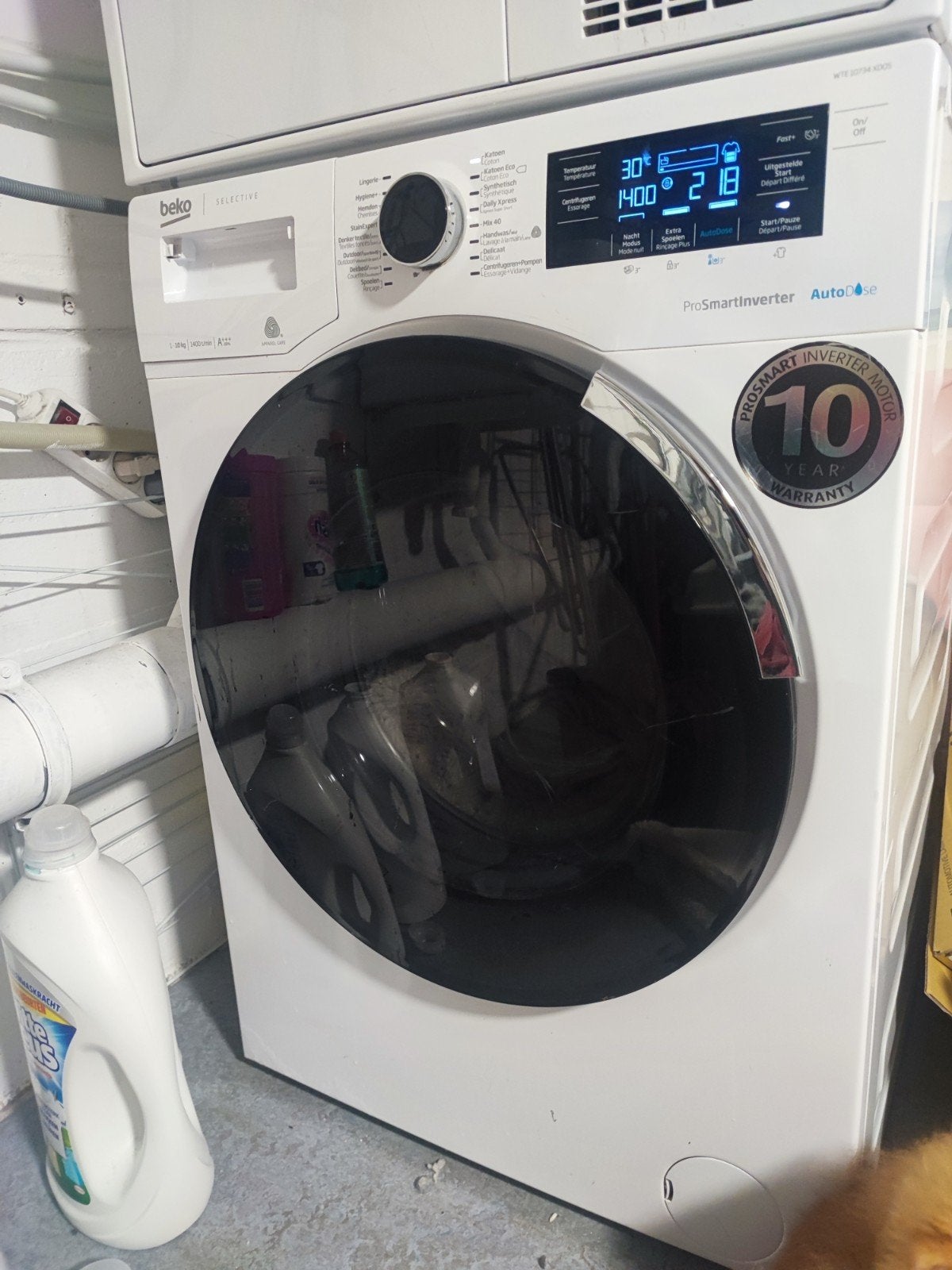 Foto 3 van Beko Wasmachine 10 kg & Warmtepompdroger Set
