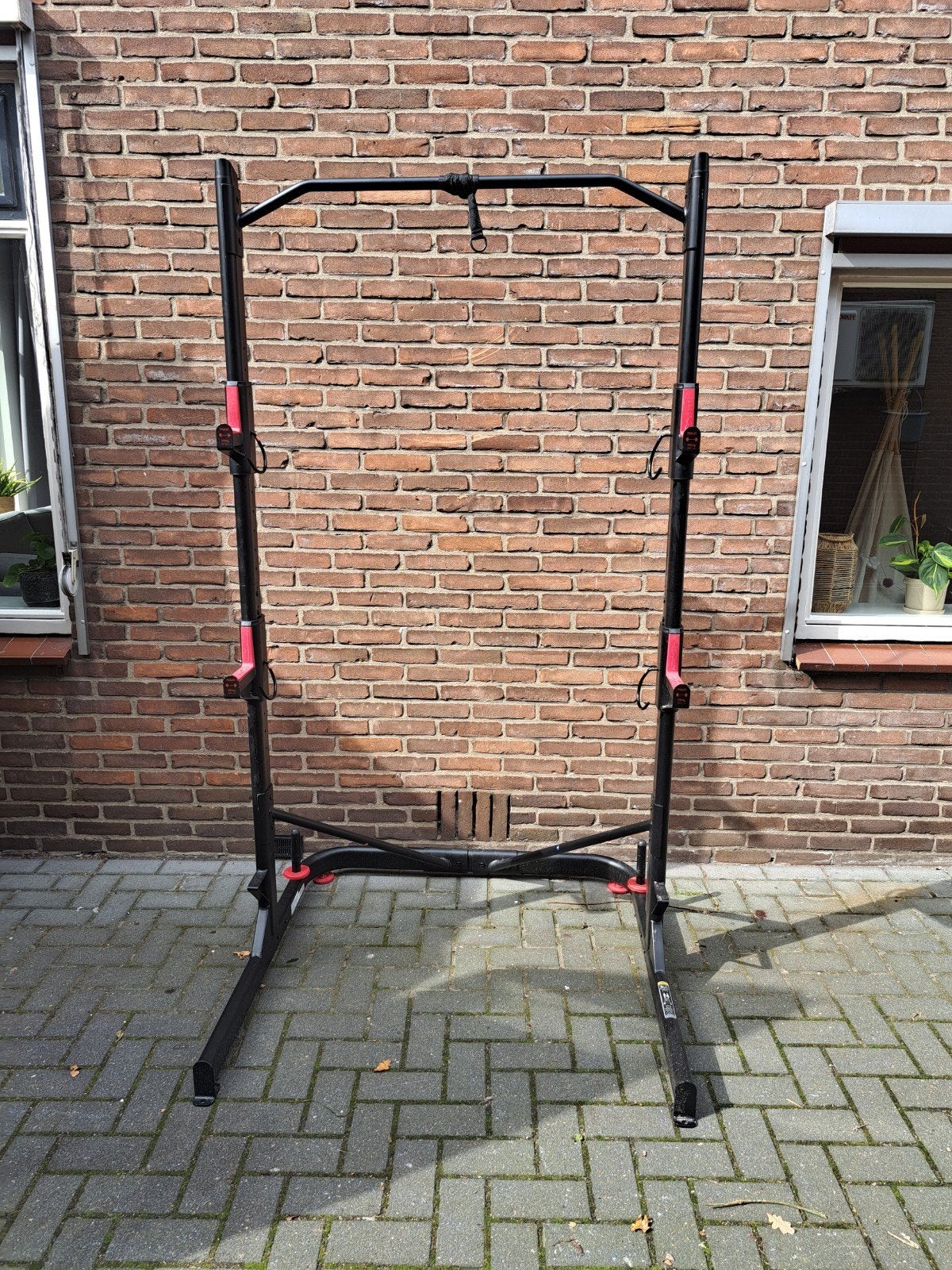 Domyos Krachtstation Squat Rack met optrekstang, Ophalen, Armen, Krachtstation, Zo goed als nieuw
