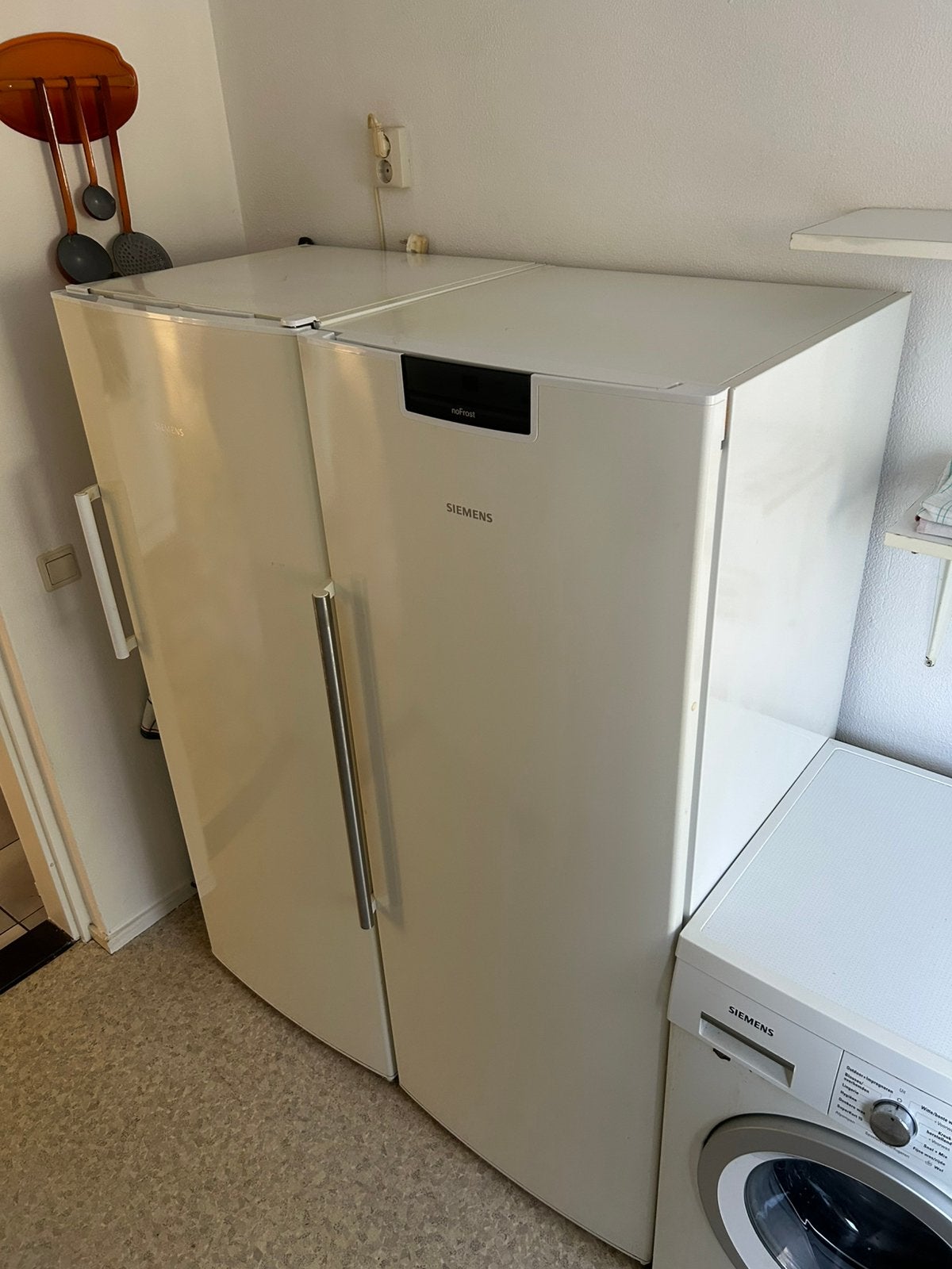 Siemens Vriezer EN koelkast kast model, Gebruikt, 160 cm of meer, Ophalen, Vrieskast