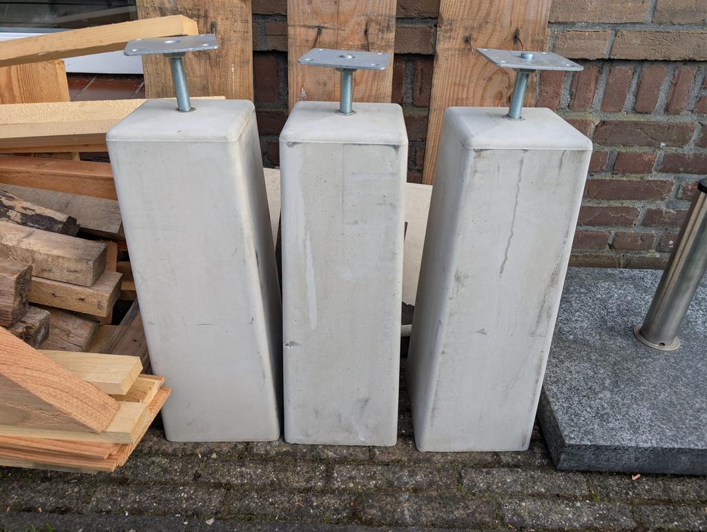 Beton poeren, Ophalen, Nieuw